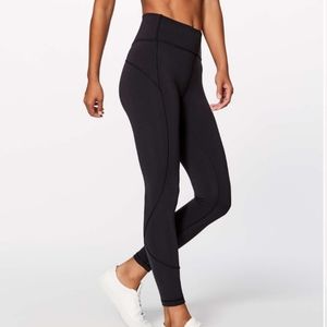Lululemon In Movement 7/8 Tight *Everlux 25" Black
